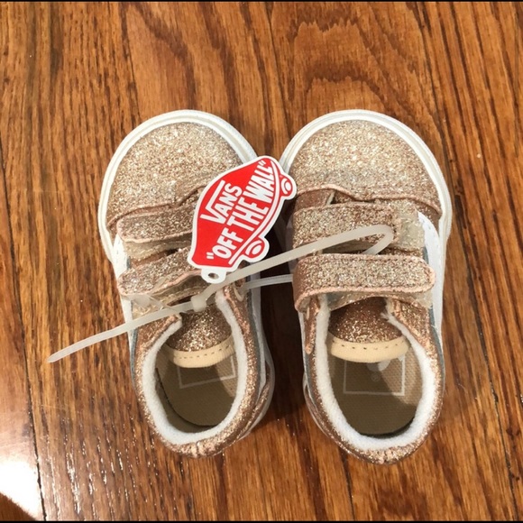 Rose Gold Glitter Vans - Picture 2 of 6